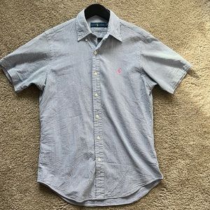 Ralph Lauren Polo Size Small, Blue and White Striped, Great Condition